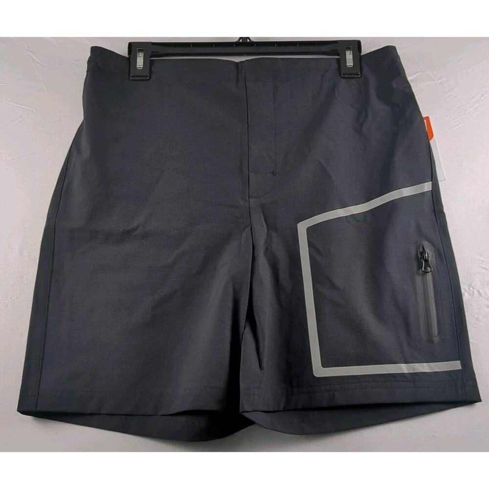 Sports Illustrated Flex Shorts Boys XL 18/20 Black Stretch Ripstop Zipper Pocket